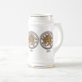 Chope À Bière Illustration de dessin sur les céréales (Devant droit)