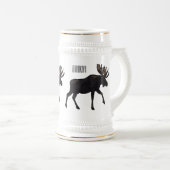 Chope À Bière Illustration de dessin sur l'orignal (Devant droit)