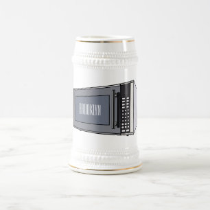 Chope À Bière Illustration de dessin sur micro-ondes