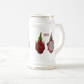 Chope À Bière Illustration de dragon fruit (Devant droit)