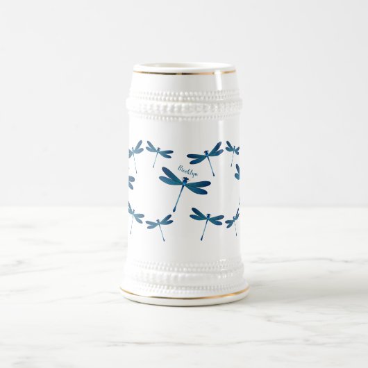 Chope À Bière Illustration de dragonfly (Centre)