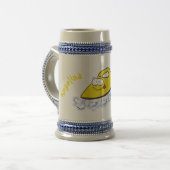 Chope À Bière Illustration de fer à repasser de dessin animé drô (Devant gauche)