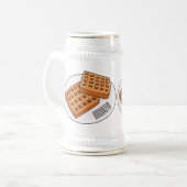 Chope À Bière Illustration de gaufre (Devant gauche)