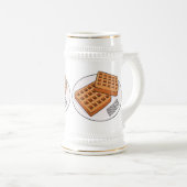 Chope À Bière Illustration de gaufre (Devant droit)
