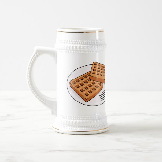 Chope À Bière Illustration de gaufre (Gauche)