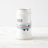 Chope À Bière Illustration de jet privé (Centre)