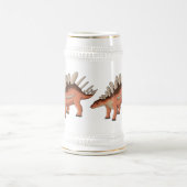 Chope À Bière Illustration de Kentrosaurus (Centre)