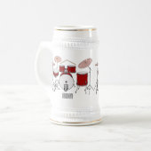 Chope À Bière Illustration de kit de batterie (Devant gauche)