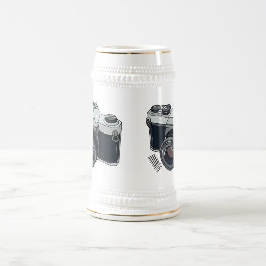 Chope À Bière Illustration de la caméra (Centre)