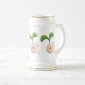 Chope À Bière Illustration de la caricature de la gerbe de grain (Devant droit)