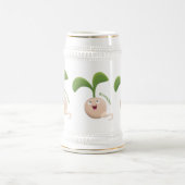 Chope À Bière Illustration de la caricature de la gerbe de grain (Centre)