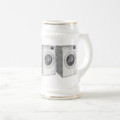Chope À Bière Illustration de la machine à laver (Devant droit)
