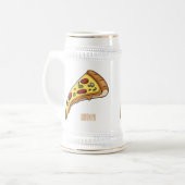 Chope À Bière Illustration de la pizza (Devant gauche)