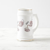 Chope À Bière Illustration de la série Teacup (Devant droit)