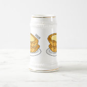 Chope À Bière Illustration de la tarte à l'oeuf (Centre)