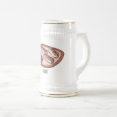 Chope À Bière Illustration de l'éclair de chocolat (Devant droit)