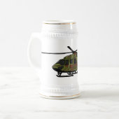 Chope À Bière Illustration de l'hélicoptère de l'armée (Devant gauche)