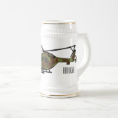 Chope À Bière Illustration de l'hélicoptère de l'armée (Devant droit)
