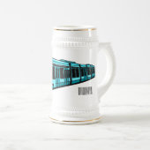 Chope À Bière Illustration de locomotive électrique (Devant droit)