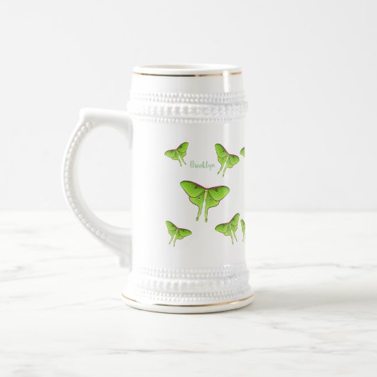 Chope À Bière Illustration de Luna Moth (Gauche)