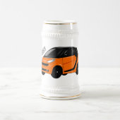 Chope À Bière Illustration de micro-voiture (Centre)