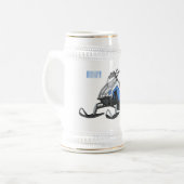 Chope À Bière Illustration de motoneige (Devant gauche)