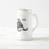 Chope À Bière Illustration de motoneige (Devant droit)