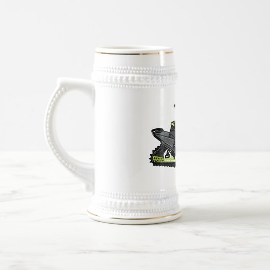 Chope À Bière Illustration de motoneige (Gauche)