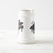 Chope À Bière Illustration de piano (Centre)