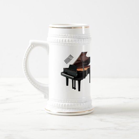 Chope À Bière Illustration de piano (Gauche)