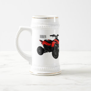 Chope À Bière Illustration de Quad bike atv