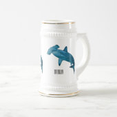 Chope À Bière Illustration de requin marteau (Devant droit)