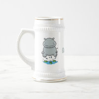 Illustration de saut en hippo mignon
