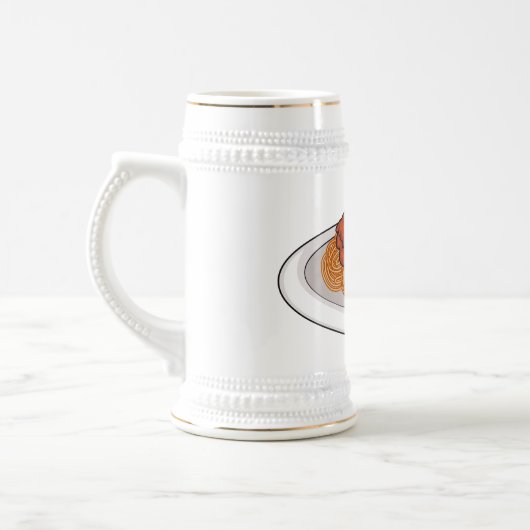 Chope À Bière Illustration de Spaghetti (Gauche)