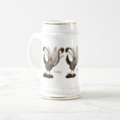 Chope À Bière Illustration de superbe et superbe lyrebird (Devant gauche)