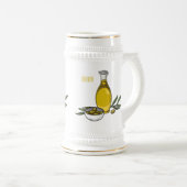 Chope À Bière Illustration d'huile d'olive (Devant droit)