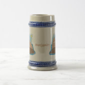 Chope À Bière Illustration drôle de morse joyeux (Centre)