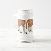 Chope À Bière Illustration drôle de singe proboscis (Devant gauche)