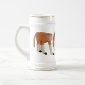 Chope À Bière Illustration drôle de singe proboscis (Gauche)