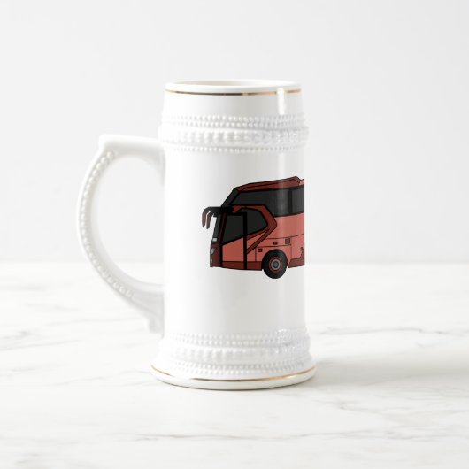 Chope À Bière Illustration du bus (Gauche)