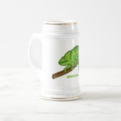 Chope À Bière Illustration du caméléon de la parson (Devant gauche)