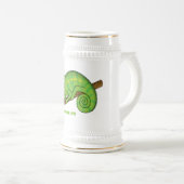 Chope À Bière Illustration du caméléon de la parson (Devant droit)