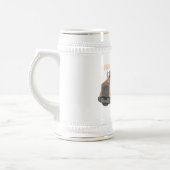 Chope À Bière Illustration du camion de mélange de béton (Gauche)