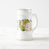 Chope À Bière Illustration du chou-fleur (Devant droit)