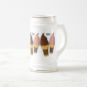 Chope À Bière Illustration du cône de crème glacée (Devant droit)