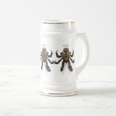 Chope À Bière Illustration du crabe de coco (Devant droit)
