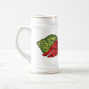 Chope À Bière Illustration du crabe mignon