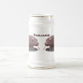 Chope À Bière Illustration du dragon de Komodo (Centre)