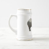 Chope À Bière Illustration du rhinocéros de Javan (Gauche)