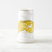 Chope À Bière Illustration du serpent python birman (Centre)